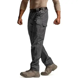 CQR Erkek Suya Dayanıklı Yırtılmaz Kargo Pantolon, Color: Black