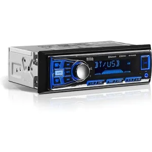 BOSS Ses Sistemleri 611UAB Araç Stereo Sistemi - Tek Din, Bluetooth Ses ve Arama Ana Ünitesi, Aux Girişi, USB, Mekaniksiz, CD Yok DVD Oynatıcı,/FM Radyo Alıcısı