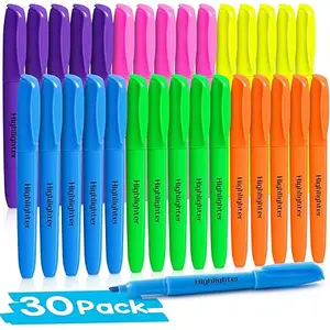 V-Opitos 6 Çeşitli Renkte 30 Paket Vurgulayıcılar
