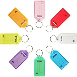 OFFIWIN 120 ADET Plastik Etiketli Anahtarlık