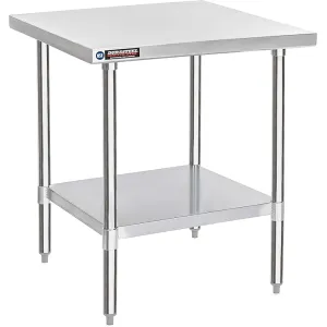 DuraSteel 30x30 Paslanmaz Çelik Çalışma Masası