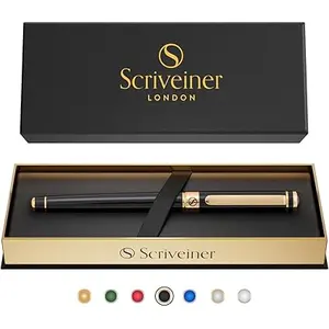 Scriveiner Siyah Lake Rollerball Kalem, Color: Black