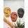 Mes Reves Soyut Tasarım El Yapımı Duvar Dekoru Renkli Taş Maske Büyük 3'lü Set, Dekor Mask, 3D Duvar Heykeli, Ev Dekor Mes Reves Soyut Tasarım El Yapımı Duvar Dekoru Renkli Taş Maske Büyük 3'lü Set, Dekor Mask, 3D Duvar Heykeli, Ev Dekor