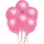 Metalik Balon Pembe 10 Adet