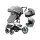 Yoyko Ultimate Travel Sistem Bebek Arabası 3 İn 1 Gri Silver Yoyko Ultimate Travel Sistem Bebek Arabası 3 İn 1 Gri Silver
