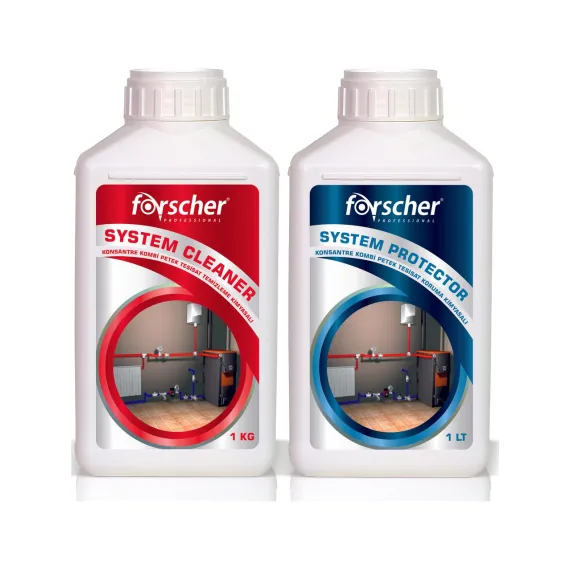 Forscher 1 Kg Kombi Petek Tesisat Temizleme Kimyasalı + Koruma Kimyasalı