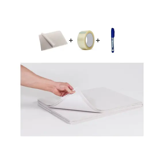40x60 Tabak Bardak Sarma Taşıma Taşınma Ambalaj Paketleme Kağıdı 100 Adet+Koli Bandı+Kalem
