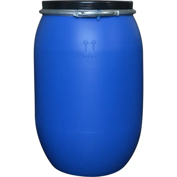 Plastik Varil - Bidon 120 Lt.  %100 Hdpe Gövde, Metal Çember Sızdırmaz Conta