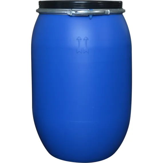 Plastik Varil - Bidon 120 Lt.  %100 Hdpe Gövde, Metal Çember Sızdırmaz Conta
