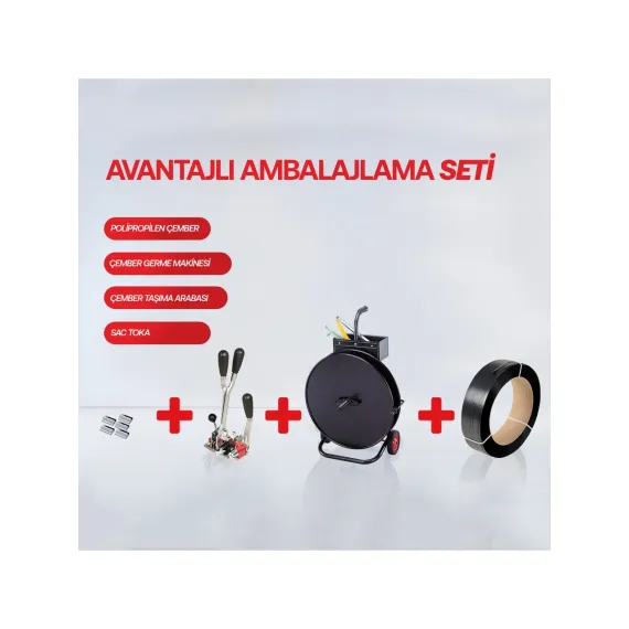 Ambalaj Polipropilen Çember Kullanım Seti 16 Mm
