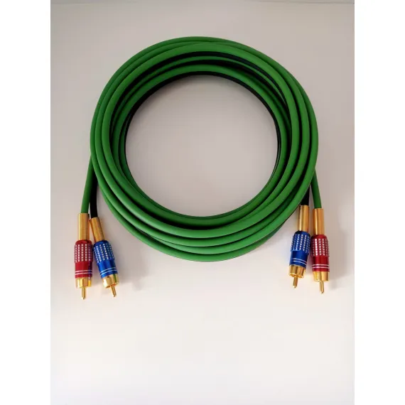 For-x Amfi Rca Kablosu - Özel Yapım %100 Bakır Ofc Rca Ses Aktarım Kablosu - 5 Metre