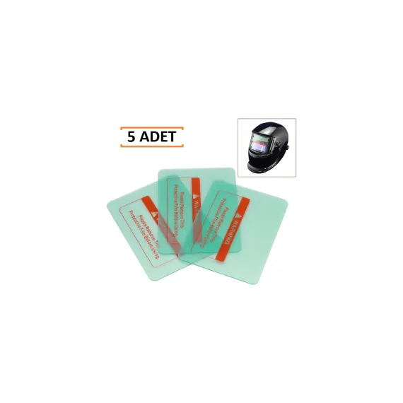 Kafenn Otomatik Kararan Kaynak Maske Camı Dış Koruyucu 90 x 110 Mm 5 Adet