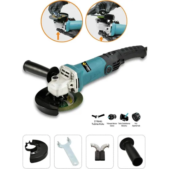 Sturdy Taşlama Makinesi 4400 W 6 Kademeli Uzun Kuyruk Elektrikli