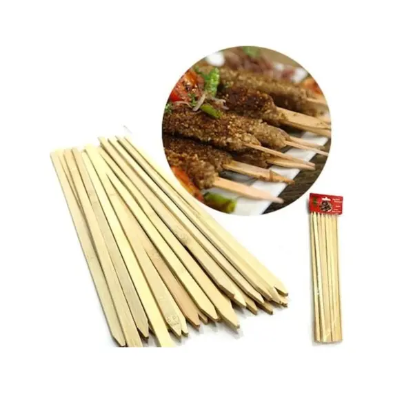 Adana Çöp Şiş Ahşap 100 Adet Tek Kullanımlık Kebap Şişi