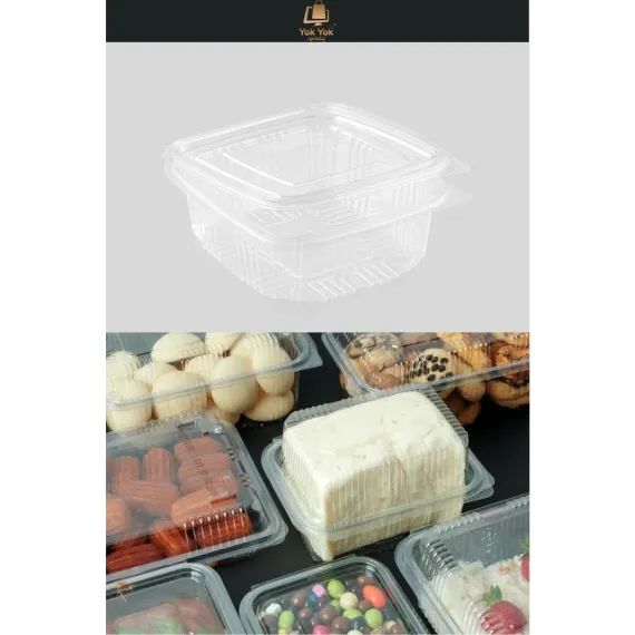 Plastik Sızdırmaz Kapaklı Kap 250 Gr Cc 50 Adet