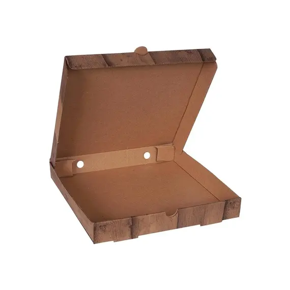 22 Cm Pizza Kutusu Ahşap Pizza Baskılı (22X22X4) - 100 Adet
