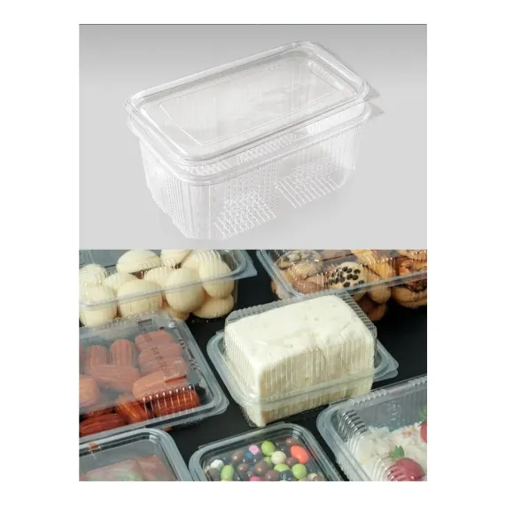 Plastik Sızdırmaz Kap 1000 Gr Cc 10 Adet Kullan At Plastiksaklama Kabı Kapaklı Kase
