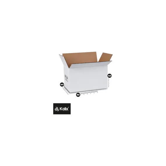 50x40x40 Taşınma Kolisi Çeyiz Kolisi Taşıma Paketleme Kolisi  Karton Koli Beyaz 10 Adet