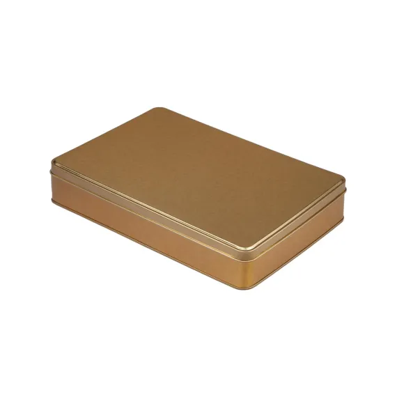 Gold Metal Kutu 26,5x17,5x4,5 Cm