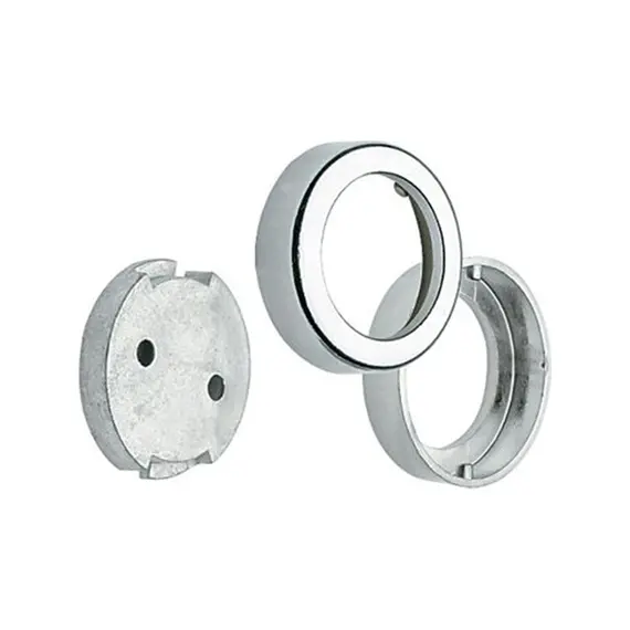 Ayder Mobilya Aksesuarları Metal Kapaklı Askı Flanşı Metal Taban Q 25 (2 Adet )