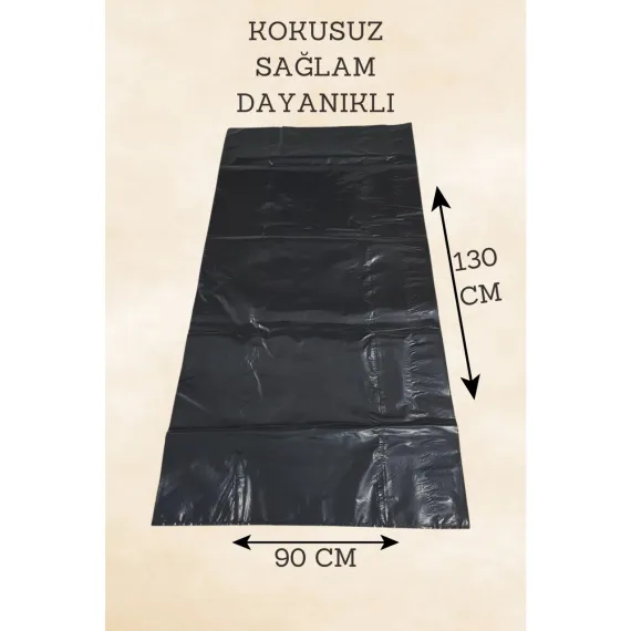 90x130 Siyah Büyük Boy Ultra Kalın Ev Nakliye Eşya Taşıma Poşeti Taşınma Çuvalı Kokusuz 5 Adet