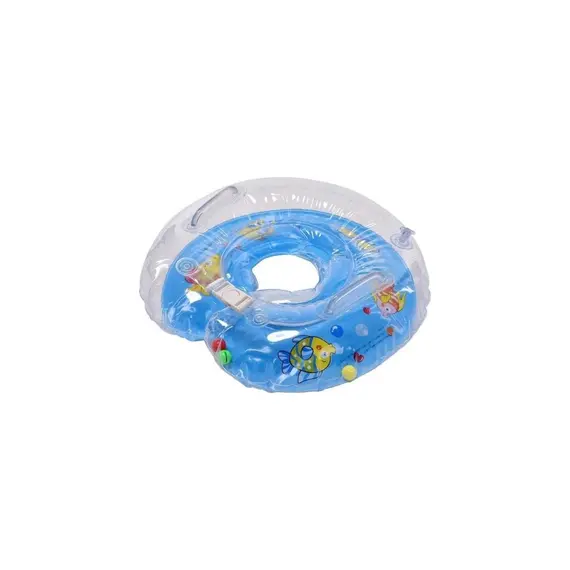 Momz Bebek Yüzme Deniz Havuz Banyo Boyun Simidi Mavi