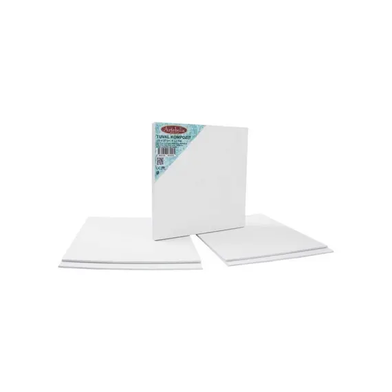 Artebella KTT4S Tuval Kompozit 20 x 20 cm 4'lü Set