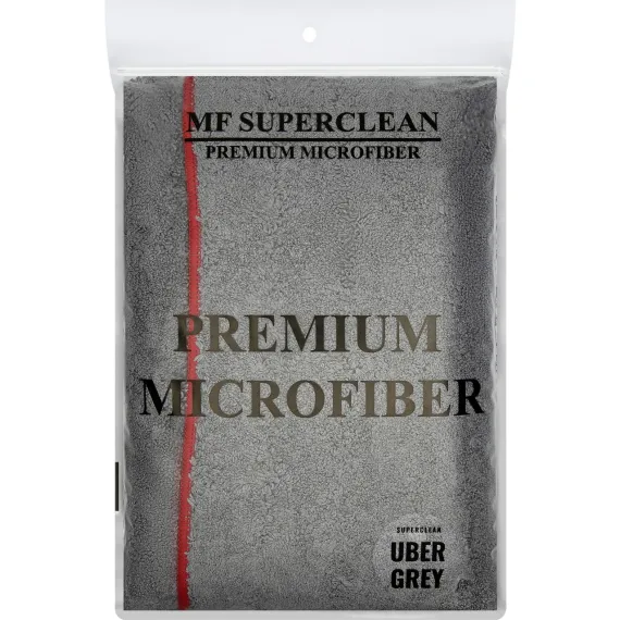  SUPERCLEAN MİKROFİBER UBER GREY/BLACK OTO KURULAMA BEZİ 450 GSM  60X90 CM