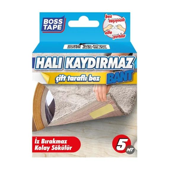  Halı Kaydırmaz Bant Halı Kilim Sabitleme ve Yapıştırma Bandı En:50mm Boy:5metre