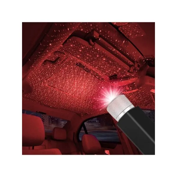 NKT GROUP Kırmızı Ayak Altı Tavan LED Araç Içi Aydınlatma Oto Araba Iç Disko Ayarlanır USB Lamba Işık