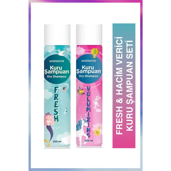 Watsons Hacim Verici Kuru Şampuan ve Fresh Kuru Şampuan Set