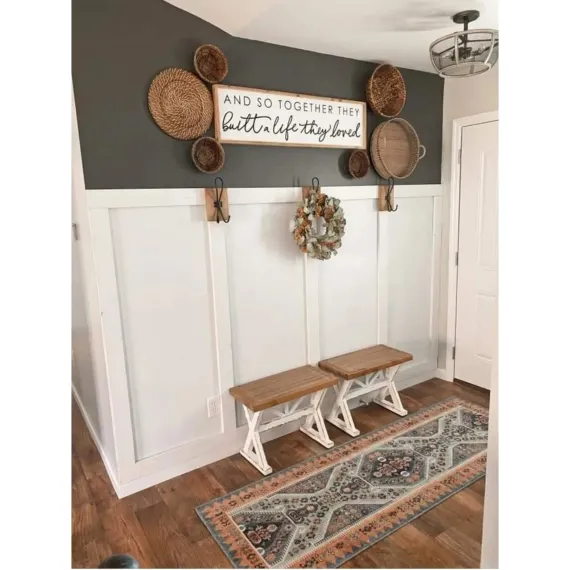 Yıldırım's Home Iskandinav Duvar Çıtası 1 Paket(5 Adet) 100×8