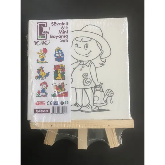 Yoko Home Şövaleli 6lı 15X15 cm Mini Boyama Seti