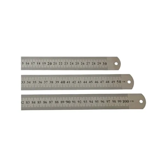 Linea Çelik Cetvel Seti  3 Adet ( 30-50-100 Cm)