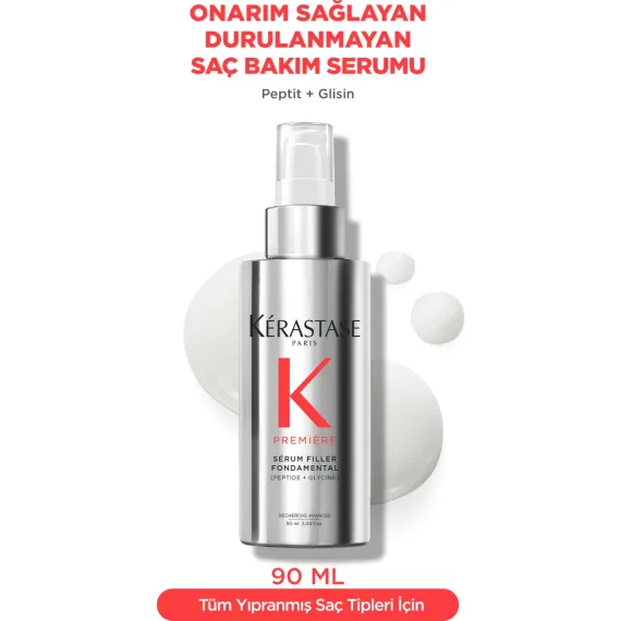 Kerastase Premiere Serum Filler Fondamental Elektriklenme Karşıtı Onarım Sağlayan Saç Serumu 90 ml