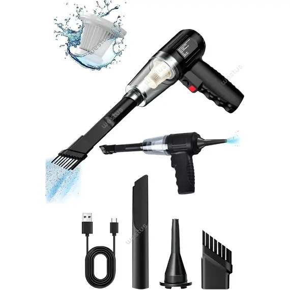 Ventus Mini Vakumlu Şarjlı Araç Süpürgesi Oto Süpürge Ultra Yüksek Çekim Gücü El Süpürgesi Vakum Cihazı