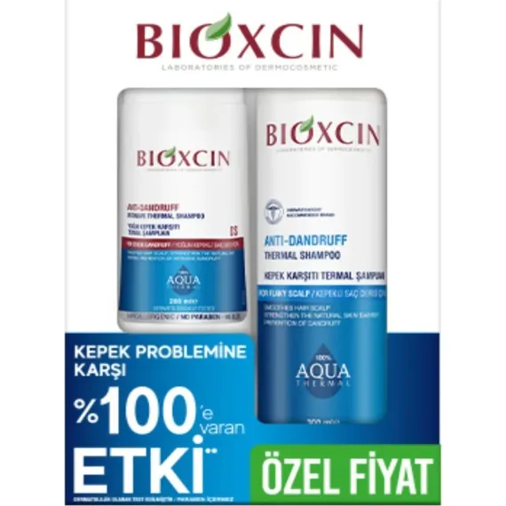 Bioxcin Aquathermal Ds 200 ml + 300 ml Kepeğe Karşı Etkili Şampuan Seti
