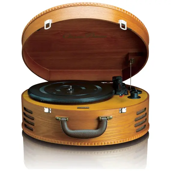 Classic Phono Lenco  TT-34 Dahili Hoparlörlü Ahşap Pikap Plak Çalar