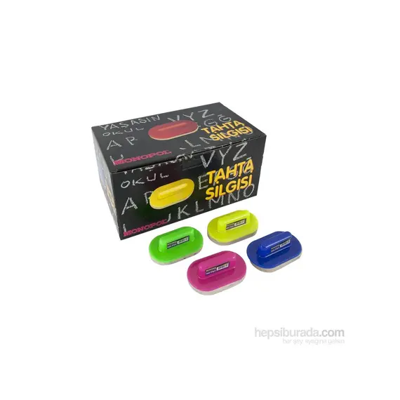 Monopol 1402 Plastik Saplı Tahta Silgisi