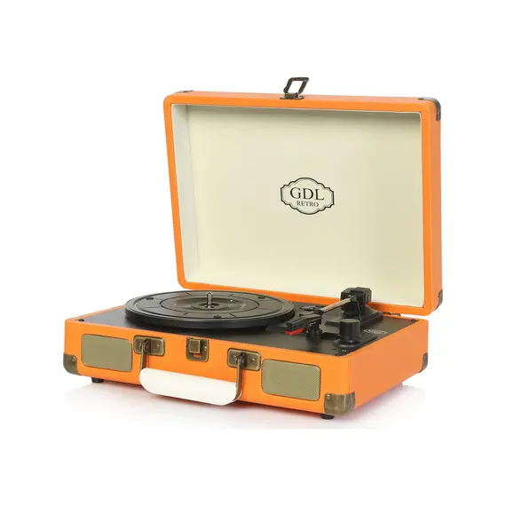 GDL Retro Çanta Pikap T317B - Turuncu (Bluetooth-Şarjlı)