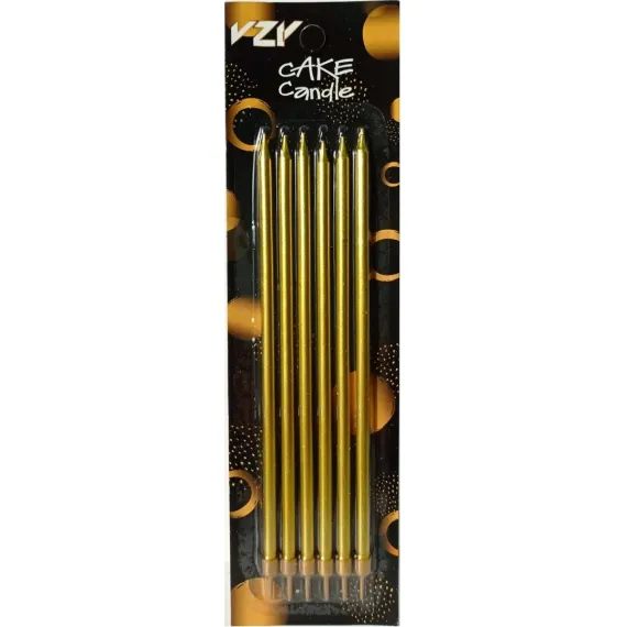 Gold Uzun Pasta Mumu 20 cm