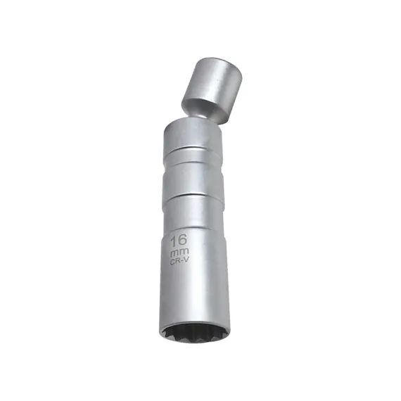 Cuticate 3/8 '' 16 mm 12 Nokta Remover Anahtarı Manyetik Buji Kupası Kol Soket Araba Tamir 