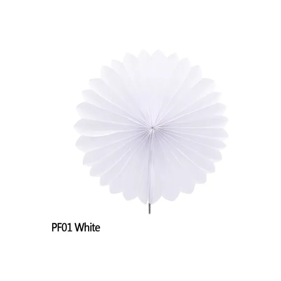 5 Adet 30 cm. Doku Kağıt Dekor - Beyaz  