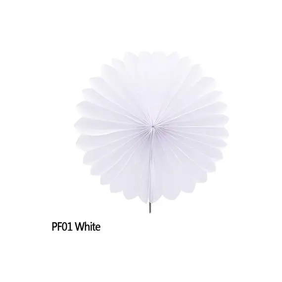 5 Adet 25 cm. Doku Kağıt Dekor - Beyaz  