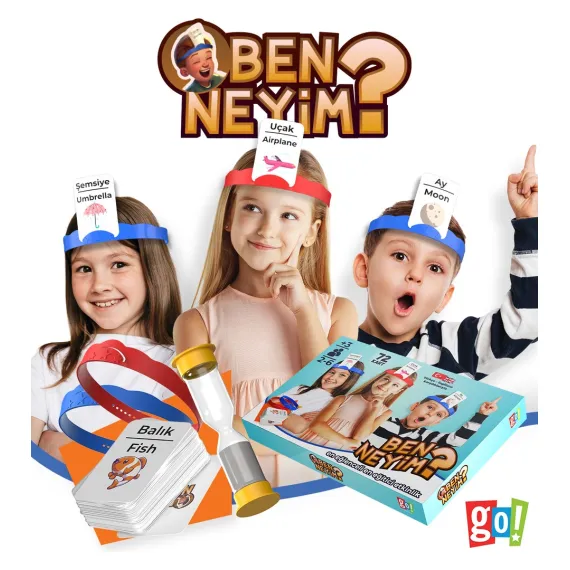 Ben Neyim? Türkçe/ingilizce   Aile Çocuk Eğlenceli Kutu Oyunu Who I'am Eğitici Oyuncak