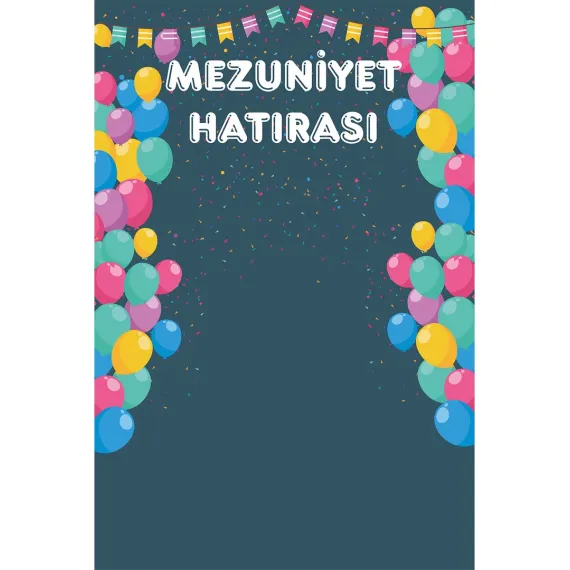 Mezuniyet Hatırası Hatıra Fotoğraf Panosu Branda 100X150