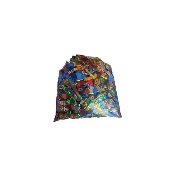 Metalik Karışık Renk Şerit Konfeti Kağıdı 500 gr