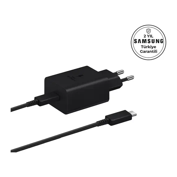 EP-T4510X Type-C Süper Hızlı Şarj Cihazı 45W Siyah Samsung Türkiye Garantili