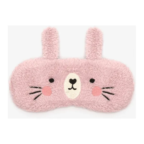Kız Çocuk Bunny Gül Kurusu Pembe Uyku Gözlüğü