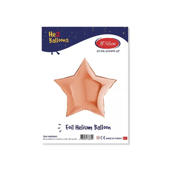 Yıldız Folyo Balon 18" - Rosegold